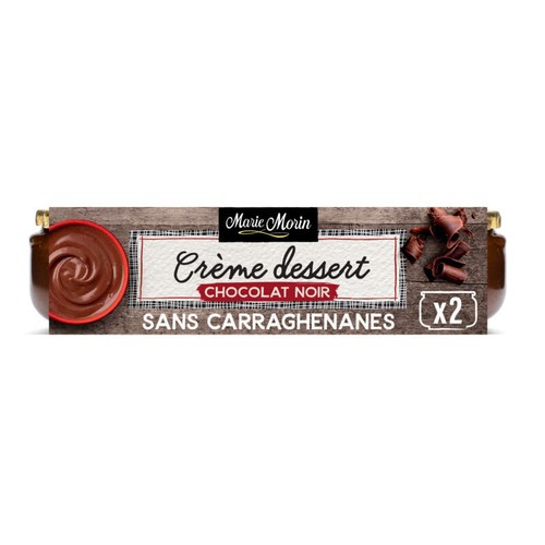 Marie Morin Crème dessert au chocolat noir 2x130g