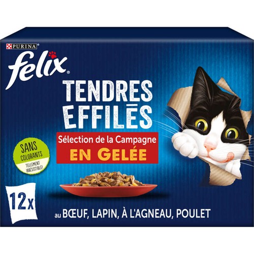 Felix Tendres Effilés En Gelée Viandes 12x85g